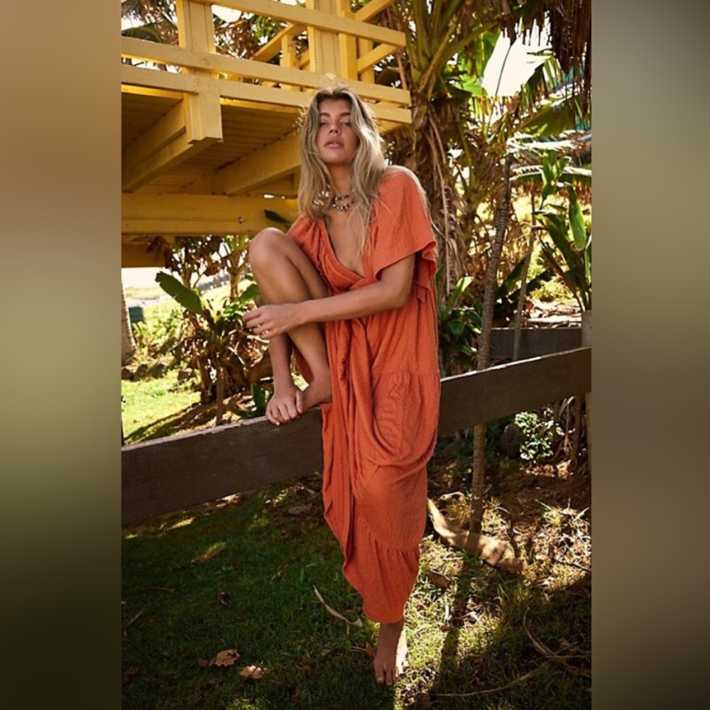 Free People La La Maxi Dress, Color Cinnamon Girl, Sz Small, Brand New w/ Tags